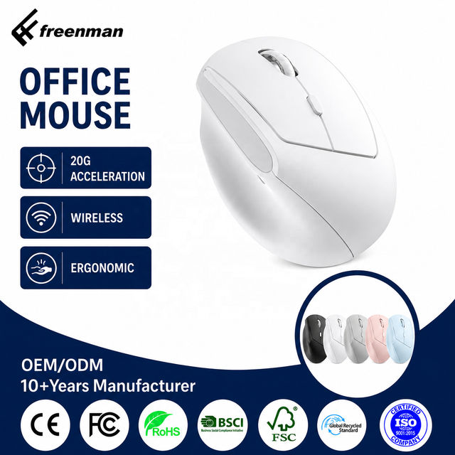 Wireless 4D Buttons Office Mice Wireless Optical Ergonomic Computer Mouse Office  Mouse for Laptop PC Vertical Mouse