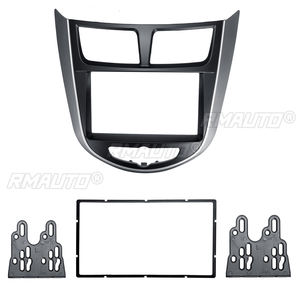 Marco de Panel de Radio Estéreo de 2 DIN para Coche, Reemplazo de Fascia para Hyundai I-25, Accent, Solaris, Verna - Product Image 1