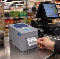 Impresora de Etiquetas Térmicas de Alta Velocidad Gprinter GP-3128D, 152 mm/s, 80 mm, USB, 203 dpi, Impresora de Etiquetas de Código de Barras para Envíos