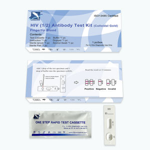 DEEPBLUE Kits de Prueba Rápida de VIH para Uso Doméstico, Venta al por Mayor de Fábrica, Kits de Prueba Rápida de Anticuerpos contra VIH <span class=keywords><strong>1</strong></span>/2 en Casete/Tira - Product Image 6