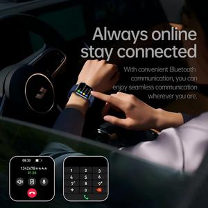 Mới tk50 vi kiểm tra axit uric lipid máu nhiệt độ cơ thể ai trợ lý giọng nói SOS Bluetooth gọi Đồng hồ thông minh - Product Image 5