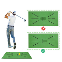 Tapis de balançoire de golf 12 "X 24" Aides à l'entraînement Détection au bâton et frappe correcte Mini tapis de pratique de golf