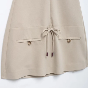 Abito estivo senza maniche Casual da donna di alta qualità con scollo a V abiti da donna - Product Image 4