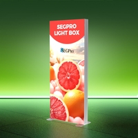 Boîte à lumière LED SEG publicitaire pliable en tissu, mur de fond SEG sans outil, toile de fond SEG
