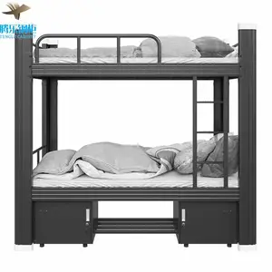 High Quality Double Bunker Bed For Adults Worker Twin Metal Bunk Bed Frame For Boys Used Bunk Beds For Sale