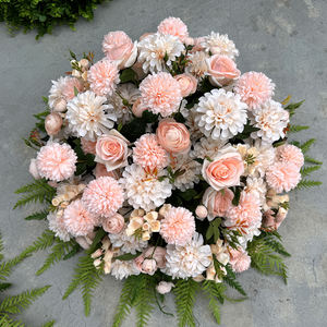 Nuevo Tipo de Bola de Flores Artificiales Grandes, Arreglo de Rosas de Seda en Colores Otoñales, Centros de Mesa y Decoraciones para Bodas - Product Image 6