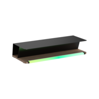Support de moniteur de jeu RVB STB29-01 organisateur de bureau support d'ordinateur plateau de câbles étagère pour ordinateur portable Compatible avec l'éclairage ARGB