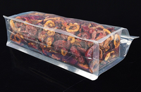 Emballage en plastique transparent anti-odeur, pochette à fond plat, emballage transparent résistant à l'humidité, sacs à fermeture éclair, sacs en mylar de qualité alimentaire