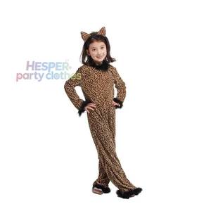 Disfraz de Gato con Estampado de Leopardo para Niñas, Divertido y Adorable para Halloween, Navidad y Fiestas de Disfraces - Product Image 1