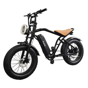 Ruihe Y8 Men's City Riding Electric <b>Bicycle</b> New Arrival 48V Electric Dirt Bike with 20inch Fat Tyre Steel <b>Frame</b> E-Bike for Men - Product Image 1