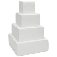 Molde de Espuma de Poliestireno Ecológico en Forma de Corazón Redondo para Pasteles, 6" x 3" con Recorte para Boda - Marca Sunshine, Logotipo Personalizado