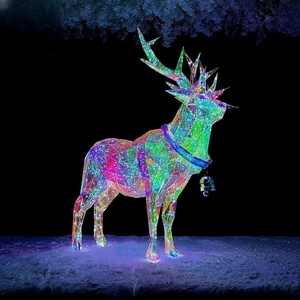 Artificial Led mágico colorido muñeco de nieve modelo luces decorativas para regalo de Navidad decoración artesanal - Product Image 3