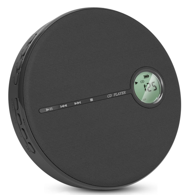Rechargeable Portable CD Player BT Compact Anti-Skip Wakman CD Player With Dual Stereo SpeakersSupport CD MP3 USB AUX Input