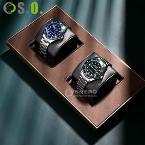 Support de présentation de bijoux en cuir PU personnalisé de luxe, organisateur durable, support de présentation de montres - Product Image 3
