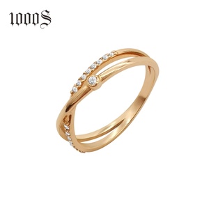 Anillos de Boda, Anillo de Diamantes, Diseño Especial en Espiral, Estilo Natural, Venta en Línea, Anillo de Compromiso o Aniversario para Mujer, Oro - Product Image 2