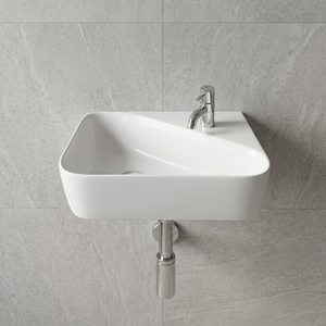 Artículos sanitarios de cerámica, lavabo de esquina pequeña triangular de Color blanco para baño y baño - Product Image 6