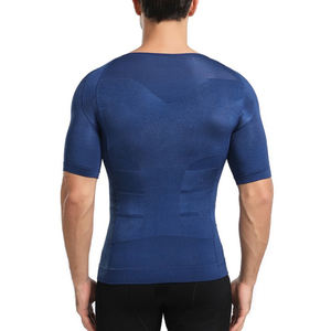 Minceur Corps Correctif <span class=keywords><strong>Posture</strong></span> Ventre Shapewear Homme Ventre Contrôle T-<span class=keywords><strong>shirt</strong></span> - Product Image 3