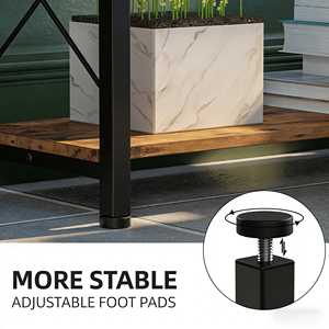 Estante de Pared Moderno de Hierro Forjado para Plantas y Almacenamiento de Archivos, Estante Esquinero para Sala de Estar, Material Metálico - Product Image 3