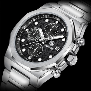 Reloj de Cuarzo para Hombre de Alta Calidad, Correa Clásica de Acero Inoxidable, Multifuncional, Luminoso, con Calendario, Resistente al Agua, para Negocios y Vestir - Product Image 2