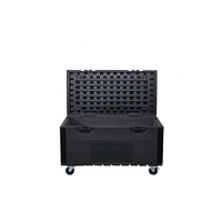 Prix d'Usine Valise de Transport en PEHD, Étui Rack Microphone Antichoc, Armoire à Double Porte, Caisse de Vol pour Outils Musicaux