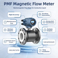 Flowmeter Elektromagnetik Industri yang Dapat Disesuaikan untuk Air/Cairan, Anti Ledakan, OEM, Akurasi 0.5%, Flange Karbon