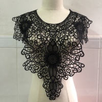 Broderie Indienne Fleur Col Rond Dentelle Crochet Applique LT2415A