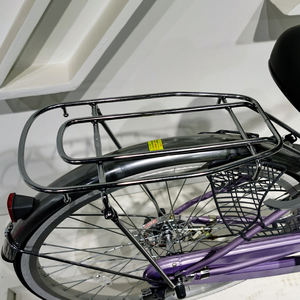 Vélo de ville classique à une vitesse pour femmes en acier léger de 24 <span class=keywords><strong>pouces</strong></span> en gros pour adultes avec panier avant - Product Image 4