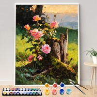 Kits de peinture par numéros DIY personnalisables, ensemble de peinture à l'huile non personnalisé pour adultes, enfants et débutants, livraison directe