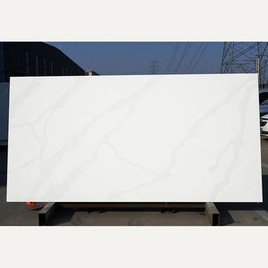 Paneles de Pared de Piedra Artificial RUNPIN, Losas Grandes de Cuarzo Blanco Pulido, Encimeras de Cuarzo Modernas para Cocina, Losas de Ladrillo - Product Image 1