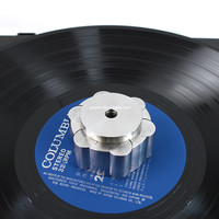 Fabriek Groothandel Record Lp Vinyl Recordgewicht Roestvrij Staal Stabilisator Schijf Stad Met 45Rpm Adapter