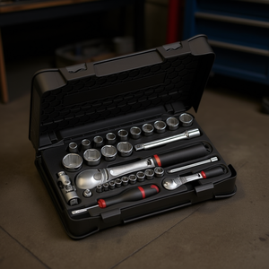 Jeu de douilles de 606 pièces de 1/4 à 1/2 pouce avec cliquet et rallonges pour réparation automobile - Product Image 3
