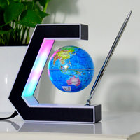 Nouveauté Globe magnétique flottant à lévitation de grand diamètre avec stylo de placage pour cadeau de Noël