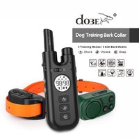 2-in-1 Wasserdichtes Jagd-Beeper-Halsband & Fernbedienung Hundetrainingshalsband mit 3 Trainingsmodi Vibration Schock Piepton