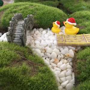 Resin Arch Bridge Gray Light Color <b>Japanese</b> Style Moss Garden <b>Ornament</b> For Miniature Landscape Decorations - Product Image 3