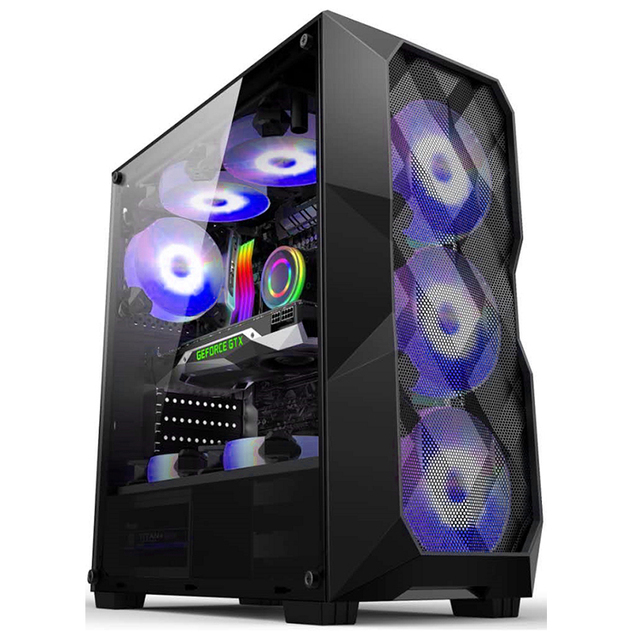 Casing Pc Computer Eatx Gaming Pc Led Argb Horizontal Computer Box Computer Case