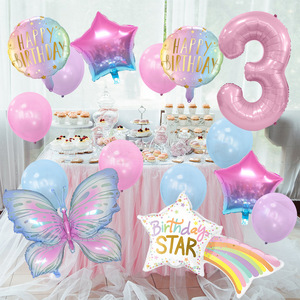 Globos de Números de 32 Pulgadas, Coloridos, de Aluminio, con Forma de Estrella y Arcoíris, para Cumpleaños, Bodas, Fiestas, Decoración de Paredes - Product Image 5