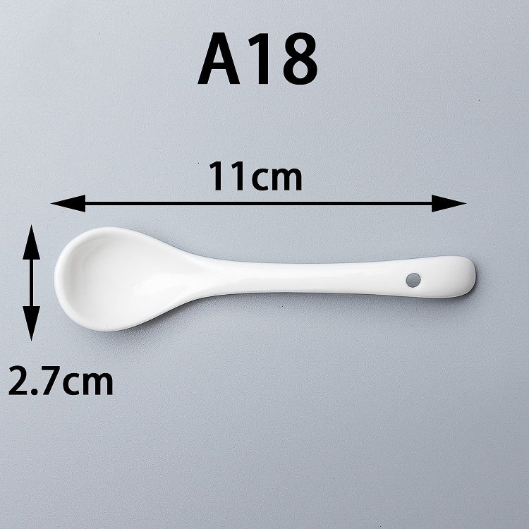bianco 80ml con cucchiaino da caffè 11cm