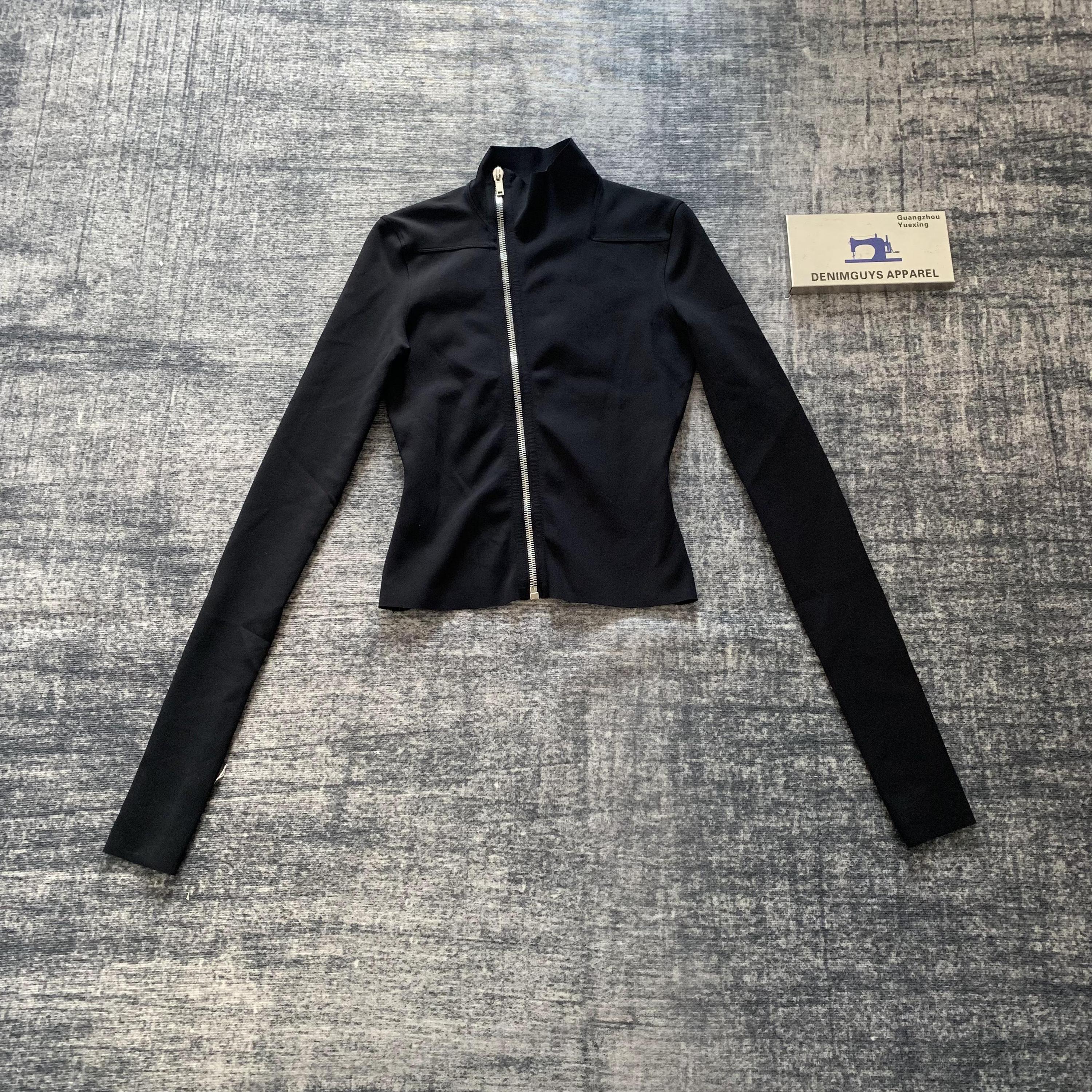 DENIMGUYS Custom Gym Women's Yoga Long Sleeve Top Sports Fitness Zipper Jacket for Women