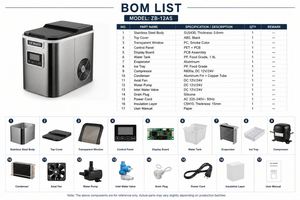 Portable <b>Countertop</b> <b>Ice</b> <b>Maker</b> Machine 12kg/24H Fast Bullet <b>Ice</b> <b>Maker</b> with 1.9L Water Tank for Home Bar Office OEM ODM - Product Image 4