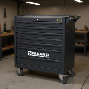 Fasano Tools 7 Drawer Rolling Tool Cabinet Steel Heavy Duty Garage <b>Workshop</b> <b>Storage</b> Organizer with Lock and Casters - Product Image 3