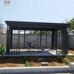 DEMEA Pergola motorisée bioclimatique en aluminium avec toit à persiennes réglable <span class=keywords><strong>Abri</strong></span> solaire extérieur étanche pour patio <span class=keywords><strong>jardin</strong></span> - Product Image 5