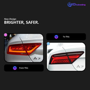 2011-2018ไฟท้าย A7 Audi ดัดแปลง A7ไฟเบรคเลี้ยวน้ำไหลย้อนแสงสีแดงเลนส์ใหม่และสภาพใช้งาน - Product Image 5