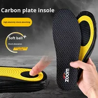 Semelles orthopédiques confortables pour le basketball, la course à pied et les sports, en PU, EVA, fibre de carbone, anti-torsion, absorption des chocs, antidérapantes, respirantes