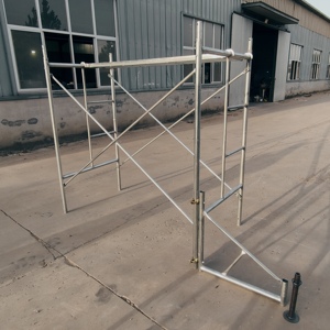 Échelles pliantes, tours d'échafaudage, équipements et systèmes de cadre d'échafaudage pour maçonnerie latérale de mur de cisaillement, pour la construction, à vendre - Product Image 5