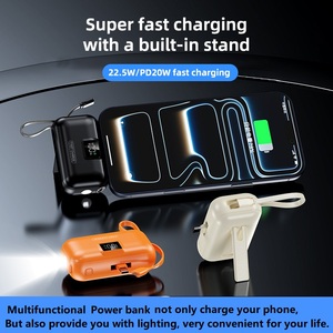 TJ15ชาร์จ3A เร็วขนาด18W/20W/22.5W 5000mAh 10000mAh ธนาคารพลังงานโปร่งใสขนาดเล็กจอแสดงผลดิจิ<span class=keywords><strong>ต</strong></span>อลสาย2in1ใน<span class=keywords><strong>ต</strong></span>ัว - Product Image 4