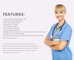 Gants Anti-arthrite en Spandex sans doigts pour femmes souffrant de douleurs - Product Image 5