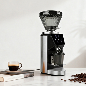 Molinillo de Café Profesional Comercial con Muelas Planas de 64 mm, Pantalla Táctil LED, Molinillo de Café Eléctrico con Muelas Planas para Espresso - Product Image 1