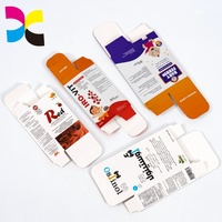 Boîte à rabat personnalisée imprimée, pelliculage mat, carton recyclable, écologique, emballage de produits de soins personnels en carton à rabat