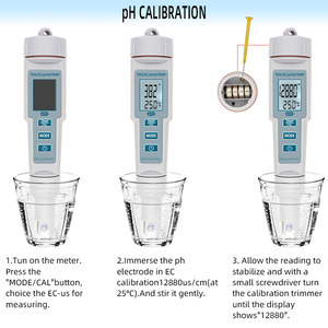 เครื่องวิเคราะห์คุณภาพน้ำแบบพกพา Ph116 TDS EC pH เครื่องวัดอุณหภูมิ สำหรับสระว่ายน้ำ ห้องปฏิบัติการ การเพาะเลี้ยงสัตว์น้ำ การทดสอบโรงงานน้ำ - Product Image 4