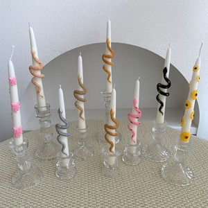 Velas Cónicas Personalizadas Multicolores para Decoración <span class=keywords><strong>del</strong></span> Hogar al por Mayor con Flores, Regalos Premium para Navidad, Bodas y Cumpleaños - Product Image 3